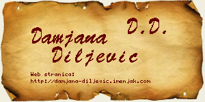 Damjana Diljević vizit kartica